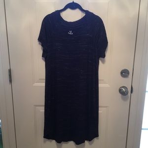 Navy dress with hoodie